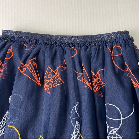 Girls Cat & Jack Tulle Embroidered Skirt Navy Blue size XL (14/16) - Picture 3 of 5